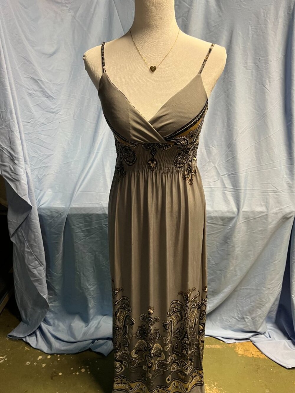 Speed Control New York Grey Maxi Dress – Medium